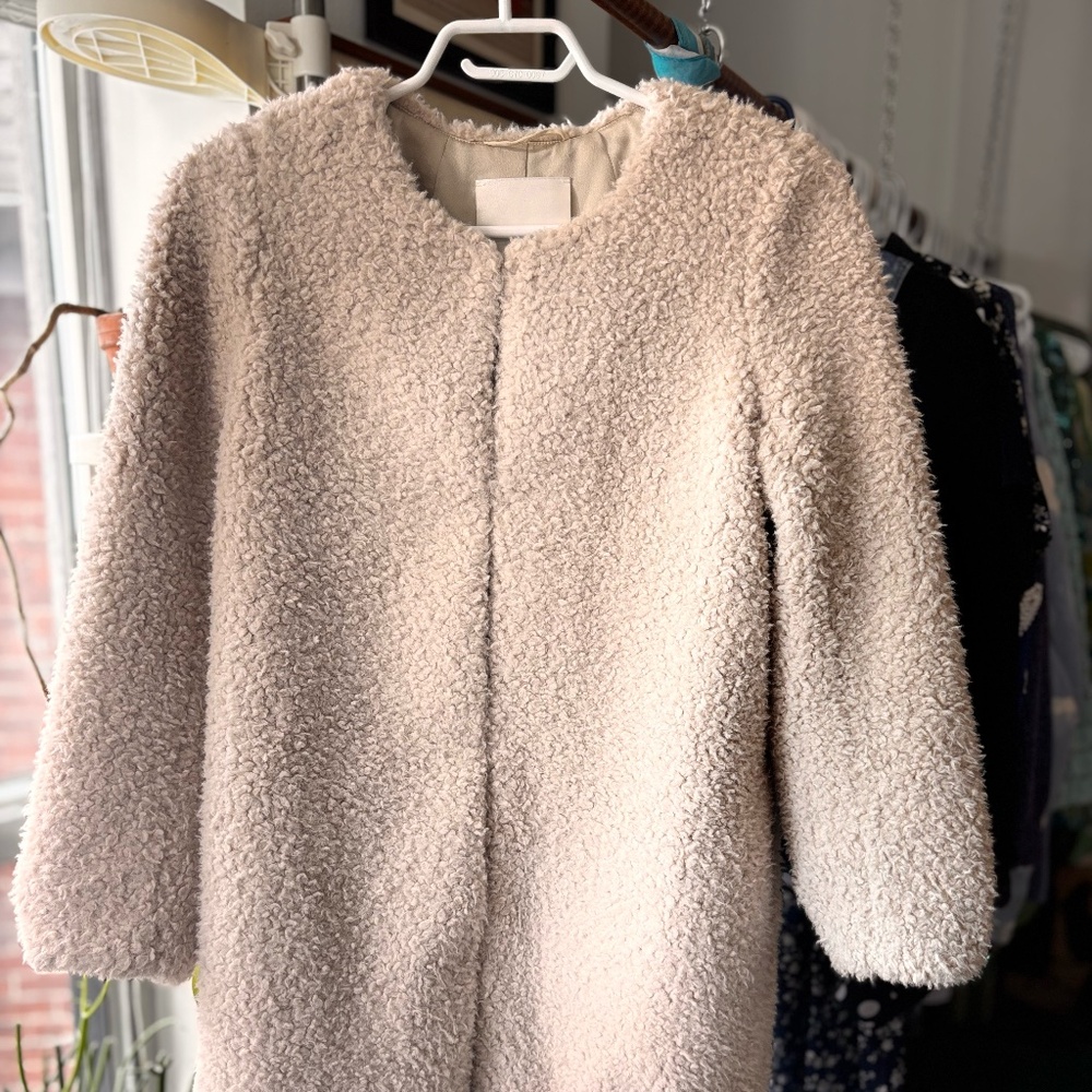 Wilfred teddy coat mid length * accepting offers * must go